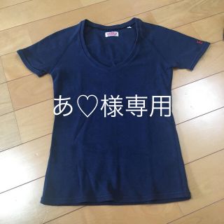 ハリウッドランチマーケット(HOLLYWOOD RANCH MARKET)のハリウッドランチマーケット　Tシャツ　レディース　ネイビー　Mサイズ(Tシャツ(半袖/袖なし))