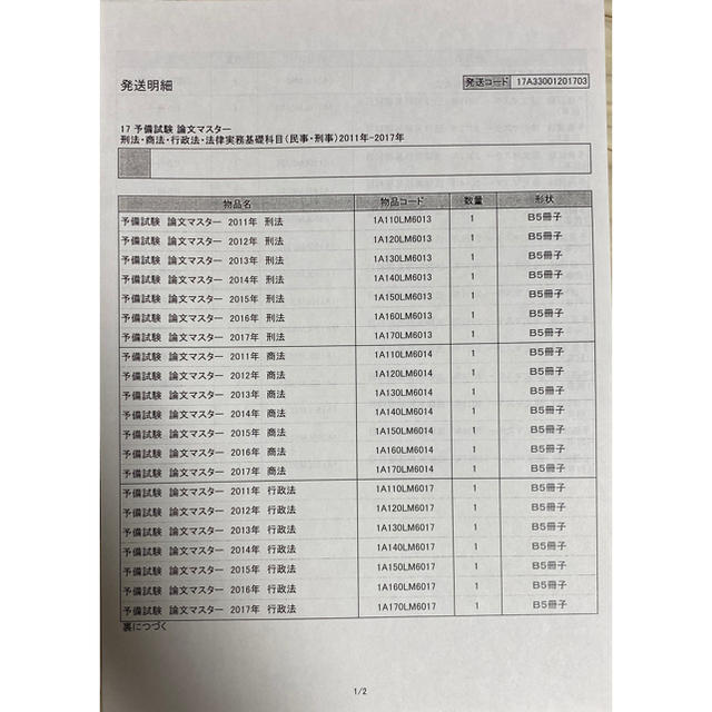 予備試験論文マスターテキスト