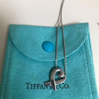 ティファニー(Tiffany & Co.)のティファニー　ラビングハート　シルバーネックレス(ネックレス)