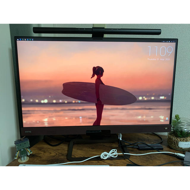 BENQ  EX2780Q ゲーミングモニタースマホ/家電/カメラ