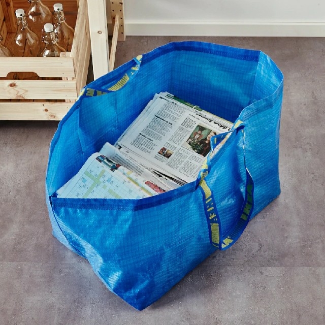 IKEA(イケア)のお得で人気(●’∇’)IKEAフラクタ♪キャリーバッグLサイズ１０枚セット 新品 レディースのバッグ(エコバッグ)の商品写真