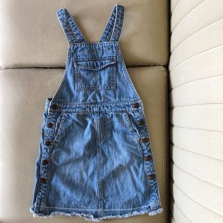 ザラキッズ(ZARA KIDS)のZara Girls★ジャンパースカート★デニム★１１０(ワンピース)