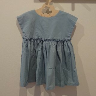 プティマイン(petit main)のハンドメイド ギャザーワンピース 90cm(ワンピース)