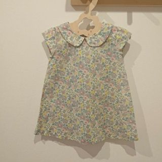 キャラメルベビー&チャイルド(Caramel baby&child )のハンドメイド リバティ柄ワンピース 90cm(ワンピース)