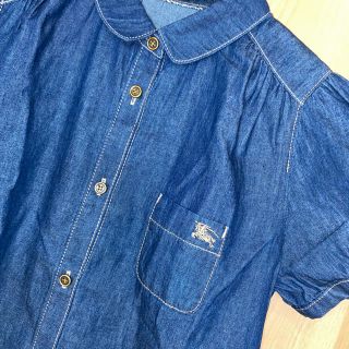 バーバリーブルーレーベル(BURBERRY BLUE LABEL)の♡新品タグ付き　バーバリーブルーレーベル　パプスリーブブラウス　38(シャツ/ブラウス(半袖/袖なし))