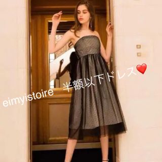 エイミーイストワール(eimy istoire)のeimyistoire  チュールドットワンピース(ロングワンピース/マキシワンピース)