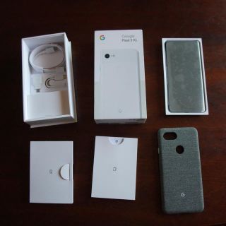 アンドロイド(ANDROID)の◆極美品◆Pixel 3 XL 128GB White SIMフリー ケース無(スマートフォン本体)