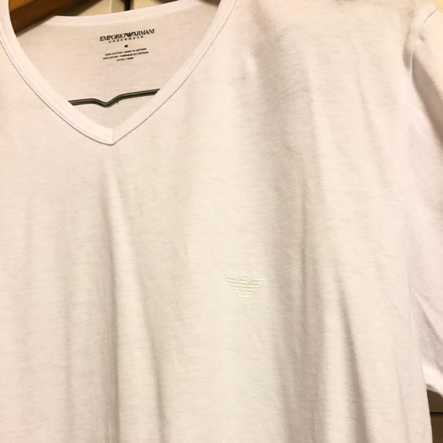 Emporio Armani(エンポリオアルマーニ)の【新品・未使用】シンプルなホワイトTシャツ メンズのトップス(Tシャツ/カットソー(半袖/袖なし))の商品写真