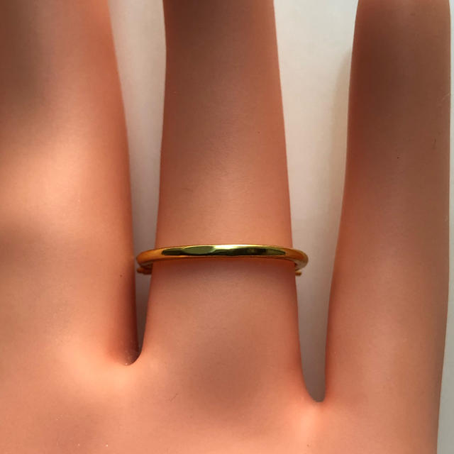 細いゴールドダイヤCZリング・指輪・新品 レディースのアクセサリー(リング(指輪))の商品写真