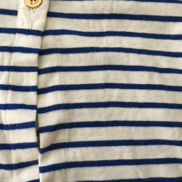 PETIT BATEAU(プチバトー)のプチバトー　PETIT BATERU カーディガン　ボーダー　18M 女の子 キッズ/ベビー/マタニティのベビー服(~85cm)(カーディガン/ボレロ)の商品写真