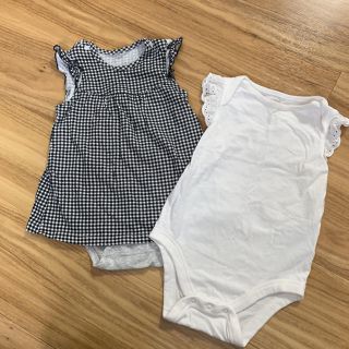 ベビーギャップ(babyGAP)の70センチ ロンパース ２枚セット(ロンパース)