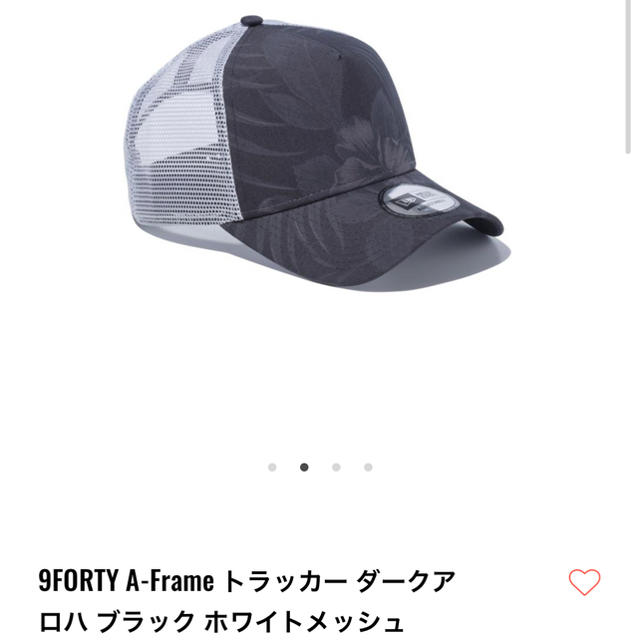 NEW ERA(ニューエラー)のニューエラ   NEW ERA キャップ　9FORTY ダークアロハ ブラック  メンズの帽子(キャップ)の商品写真