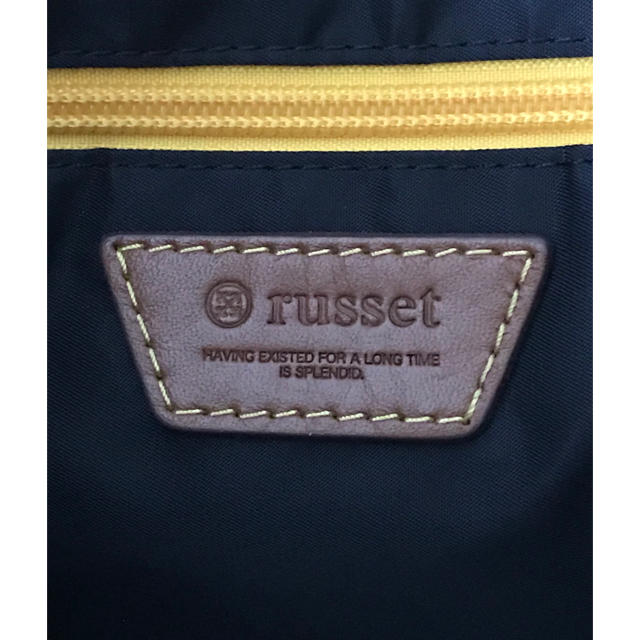 美品　ラシット  russet????モノトーン　モノグラム　トートバッグ 3