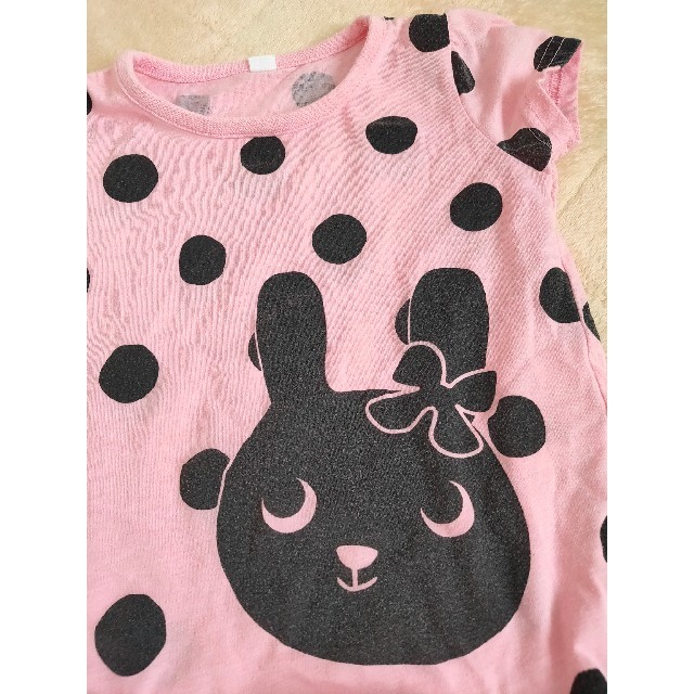 【子供服2枚セット 上下セット】 80サイズくらい キッズ/ベビー/マタニティのベビー服(~85cm)(Ｔシャツ)の商品写真