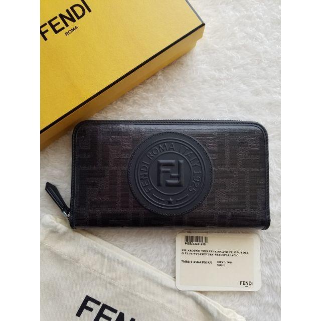 消費税無し - FENDI FENDI 長財布 スタンプ FFロゴ フェンディ 長財布