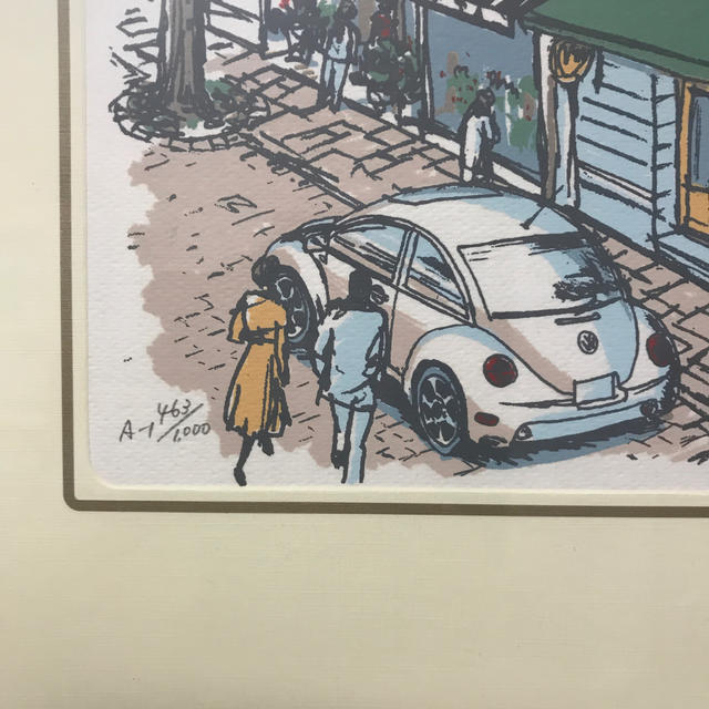 絵画・限定　ニュービートル　VOLKSWAGEN