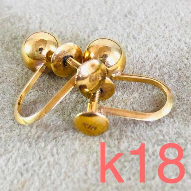 k18  イヤリング  18金イヤリング