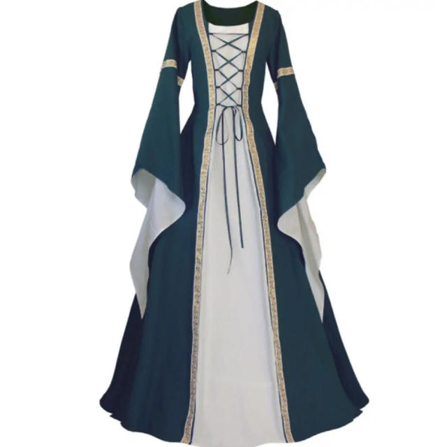 新品！ドイツ製、クラシカルな中世風デザインドレス！オンリー1デザイン