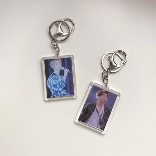 ボウダンショウネンダン(防弾少年団(BTS))のアクリル キーホルダー ハンドメイド bts ジョングク ジミン(キーホルダー/ストラップ)