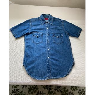 リーバイス(Levi's)のダンガリーシャツ　Levi's 半袖　レディース　Mサイズ(シャツ/ブラウス(半袖/袖なし))