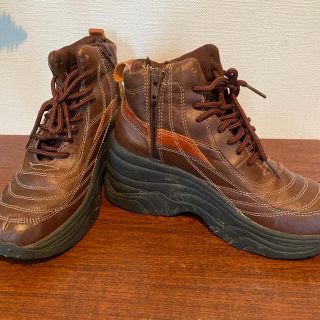 スケッチャーズ(SKECHERS)の厚底皮革スニーカー(スニーカー)