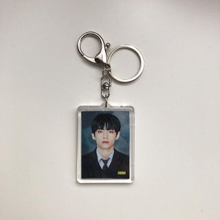 ボウダンショウネンダン(防弾少年団(BTS))のアクリル キーホルダー ハンドメイド bts テテ 証明写真風(キーホルダー/ストラップ)