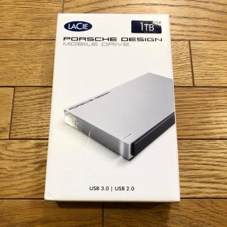 ポルシェデザイン(Porsche Design)のLaCie ラシー　PORSCHE DESIGN  ハードディスク　1TB(PC周辺機器)