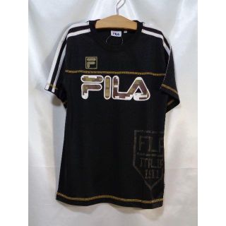 フィラ(FILA)の＜№1603＞(150m)★FILA(フィラ)★男の子のスポーツＴシャツ☆黒(Tシャツ/カットソー)