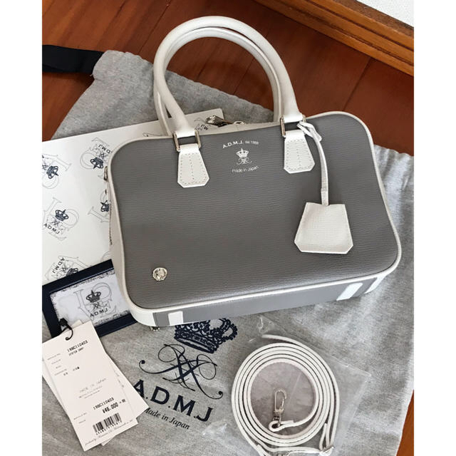 美品】ADMJ バイカラー ミニ ボストンバッグ 限定セット 19363円