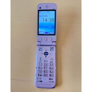 エヌティティドコモ(NTTdocomo)のdocomo らくらくホン　FOMA f884ies ラベンダー(携帯電話本体)