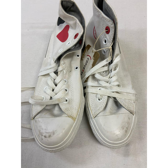 CONVERSE(コンバース)のコンバースconverse red ヴィンテージ？ハート　ハイカット レディースの靴/シューズ(スニーカー)の商品写真