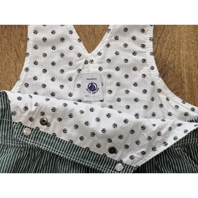 PETIT BATEAU(プチバトー)のプチバトー　ジャンパースカート　18m キッズ/ベビー/マタニティのベビー服(~85cm)(ワンピース)の商品写真