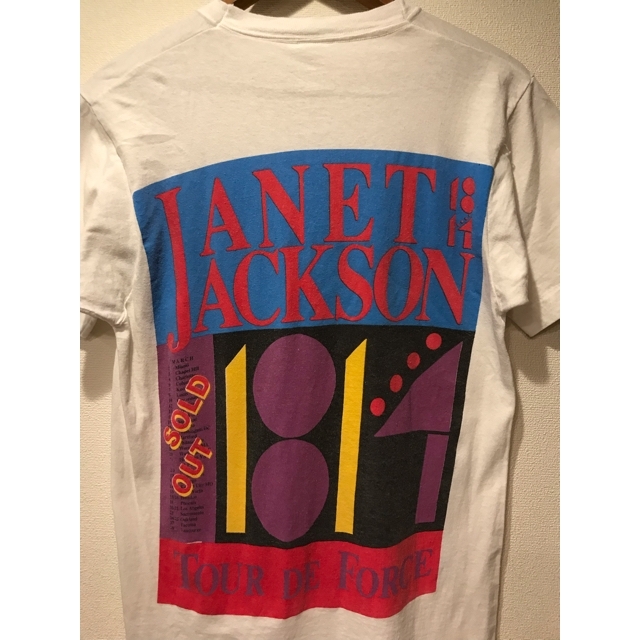 ヴィンテージ 1990年ジャネットジャクソンツアーTシャツ メンズのトップス(Tシャツ/カットソー(半袖/袖なし))の商品写真