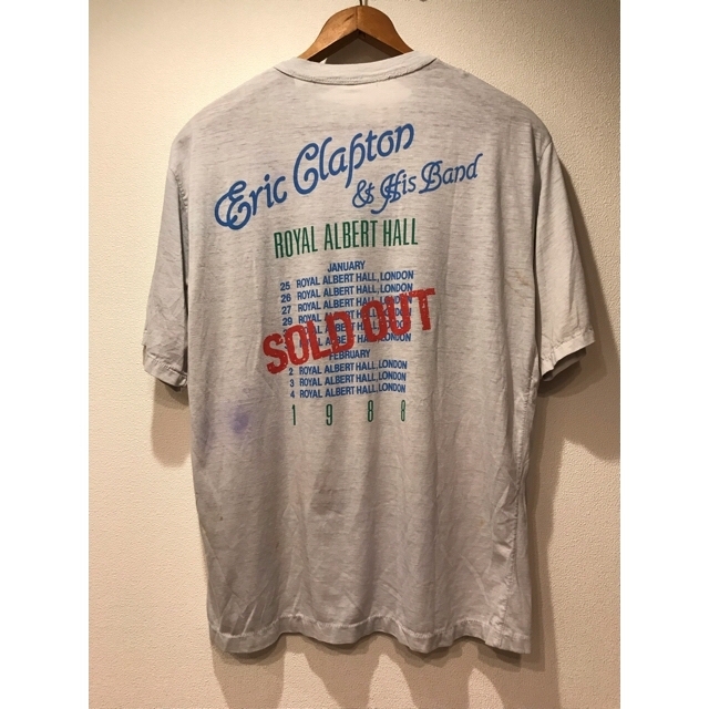 ヴィンテージ　80s ERIC CLAPTON エリッククラプトン　Tシャツ メンズのトップス(Tシャツ/カットソー(半袖/袖なし))の商品写真