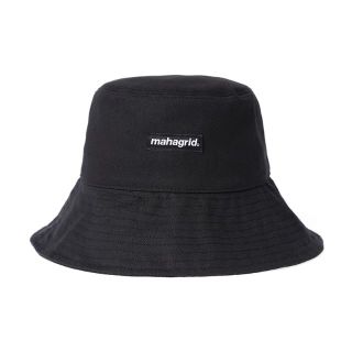 スタイルナンダ(STYLENANDA)のmahagrid ハット　BASIC LOGO BUCKE HAT  BLACK(ハット)