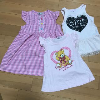 女の子　ノースリーブ　ワンピース　まとめ売り　120(Tシャツ/カットソー)