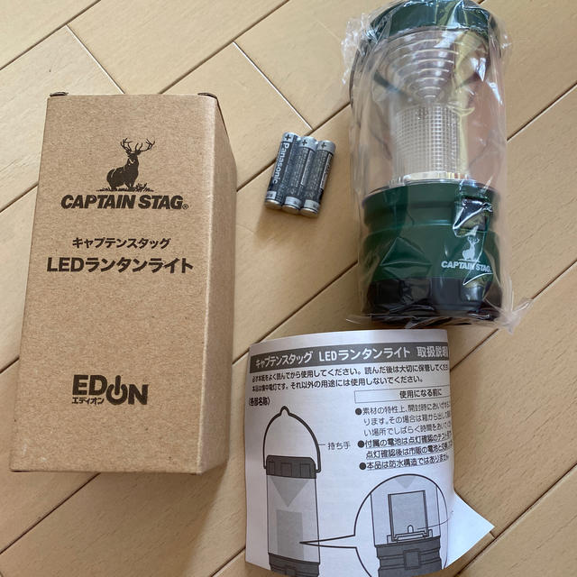 CAPTAIN STAG(キャプテンスタッグ)の新品　LEDランタンライト　電池付き スポーツ/アウトドアのアウトドア(ライト/ランタン)の商品写真