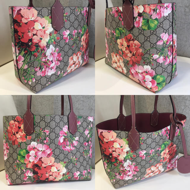 Gucci(グッチ)のGUCCI グッチ 372613 ブルームス リバーシブル トートバッグ 正規品 レディースのバッグ(トートバッグ)の商品写真