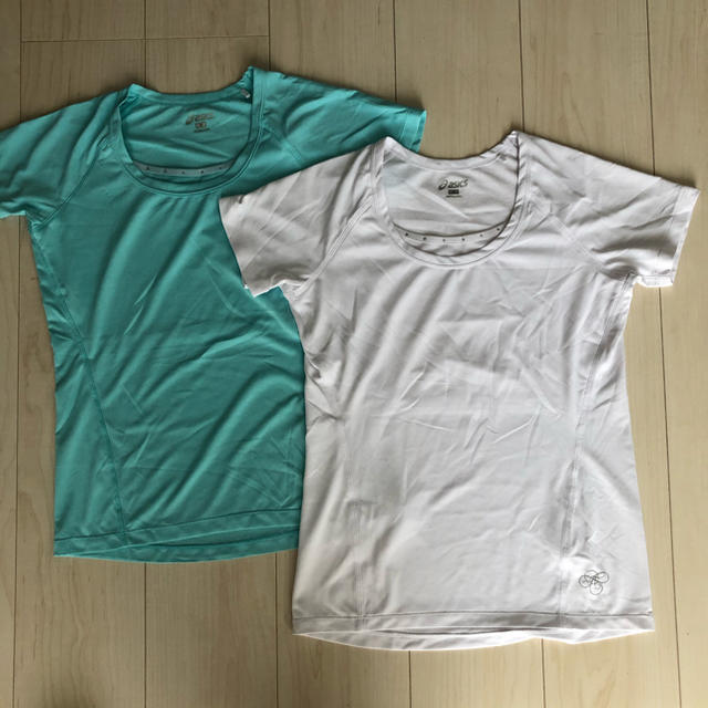 asics(アシックス)の【チェリー様専用】アシックスTシャツ（白のみ） スポーツ/アウトドアのランニング(ウェア)の商品写真