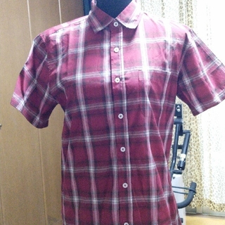シネマクラブ(CINEMA CLUB)の新品未使用メンズチェックシャツM赤(シャツ)