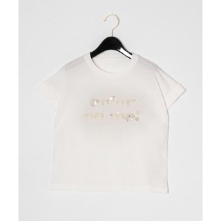 グレースコンチネンタル(GRACE CONTINENTAL)のグレースコンチネンタル　ロゴ刺繍トップス ホワイト　36 Tシャツ(Tシャツ(半袖/袖なし))
