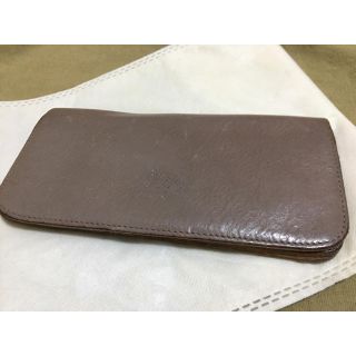 イルビゾンテ(IL BISONTE)のイルビゾンテ 正規品 イタリアンレザー 長財布 グレー ロングウォレット(長財布)