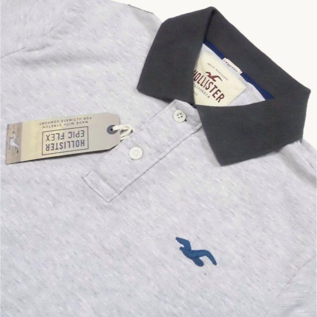 Hollister(ホリスター)の★新品★ホリスター★鹿の子ポロシャツ (Heather Grey/S) メンズのトップス(ポロシャツ)の商品写真