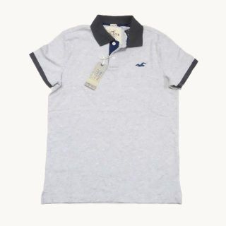 ホリスター(Hollister)の★新品★ホリスター★鹿の子ポロシャツ (Heather Grey/S)(ポロシャツ)