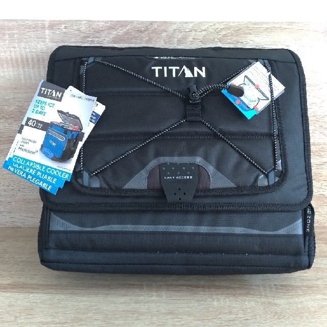 クーラーバッグ☆titan☆新品未使用☆折り畳み可能☆クーラーボックス スポーツ/アウトドアのアウトドア(その他)の商品写真