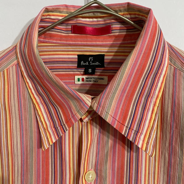 47cm着丈Paul Smith シャツ 長袖 ストライプ マルチカラー