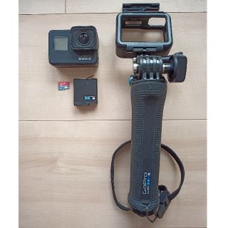 ゴープロ(GoPro)のGoPro HERO 7 BLACK ゴープロ アクションカメラ 美品(ビデオカメラ)