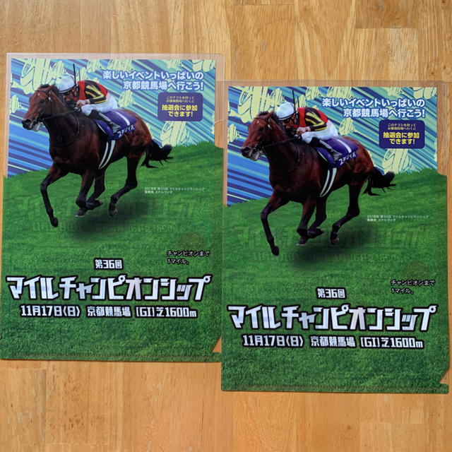 ※ 2019 京都競馬場 クリアファイル 2枚 エンタメ/ホビーのアニメグッズ(クリアファイル)の商品写真