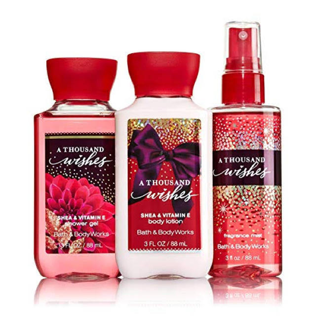 Bath & Body Works(バスアンドボディーワークス)の【新品】【Bath & Body works】ボディケア商品ミニボトル3点セット コスメ/美容のボディケア(ボディローション/ミルク)の商品写真