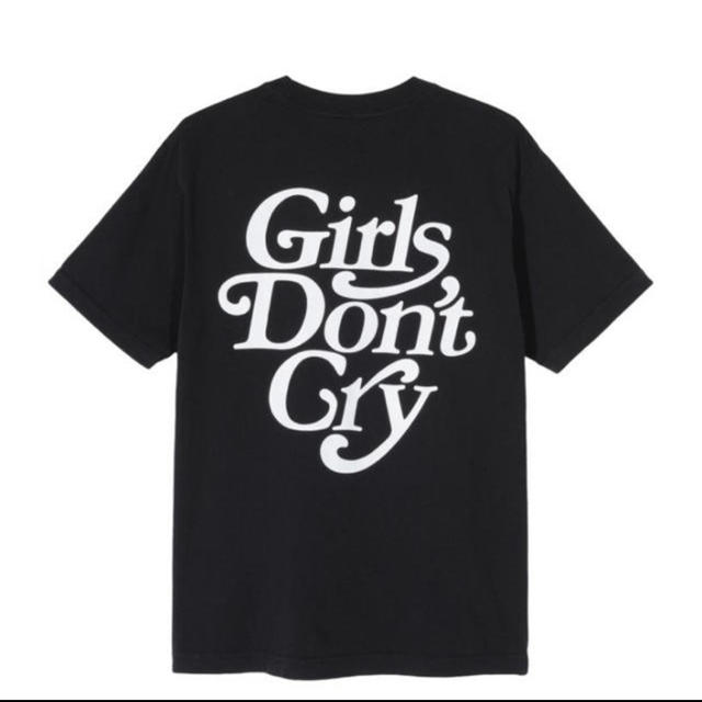 【在庫あり】 GDC - 黒L TEE logo  cry don't girls Tシャツ/カットソー(半袖/袖なし)